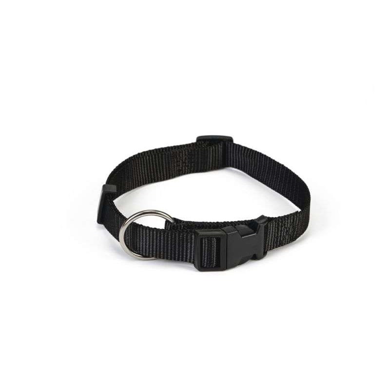 Beeztees hondenhalsband nylon zwart 22-35 cm x 10 mm