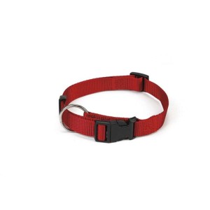 Beeztees hondenhalsband nylon rood 35-55 cm x 20 mm