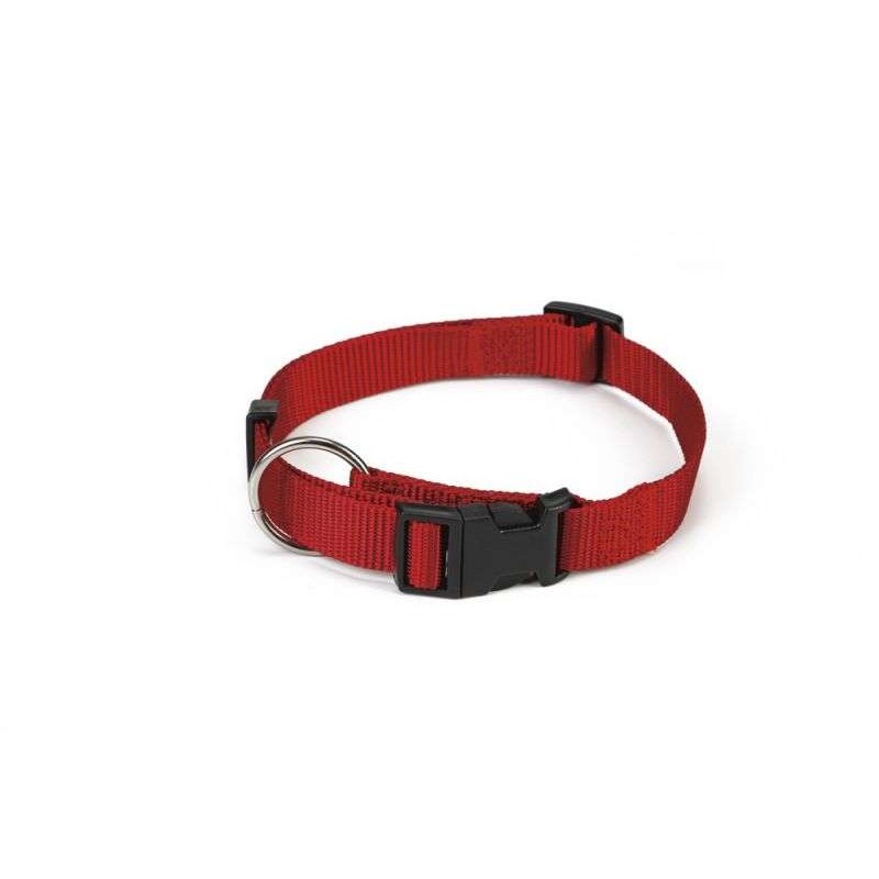 Beeztees hondenhalsband nylon rood 35-55 cm x 20 mm