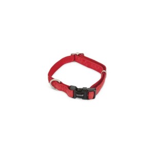 Beeztees hondenhalsband Mac Leather rood 20-40 cm x 15 mm