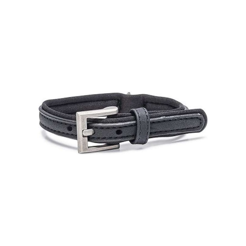 Beeztees hondenhalsband Balacron Ax kunstleer zwart 21-26 cm x 10 mm