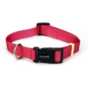 Beeztees honden halsband nylon roze 20-30 cm x 10 mm