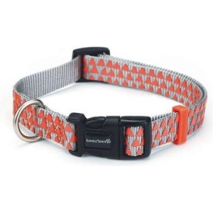 Beeztees honden halsband Triangle lichtgrijs 35-50 cm x 20 mm
