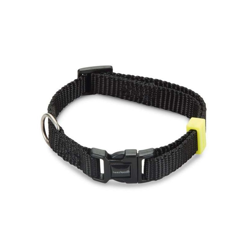 Beeztees honden halsband nylon zwart 20-30 cm x 10 mm