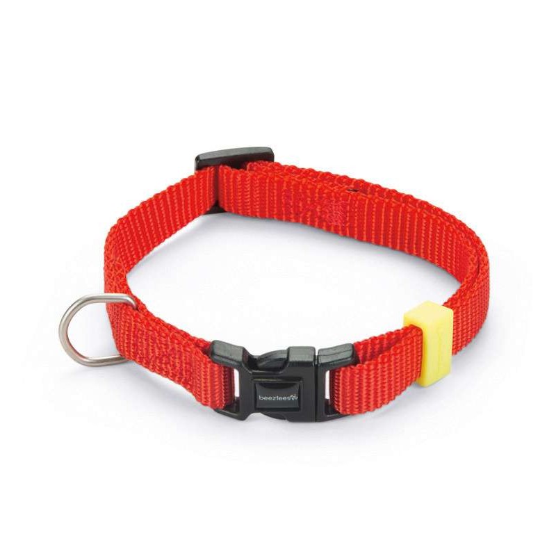 Beeztees honden halsband nylon rood 48-70 cm x 25 mm