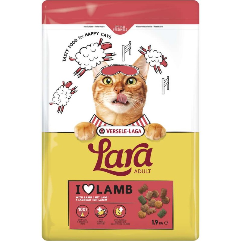 Lara kattenbrokken Adult lamb/rijst 2 kg