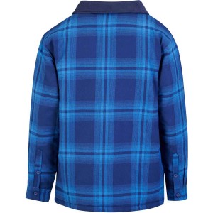 Storvik Thermohemd Vancouver met col blauw geblokt