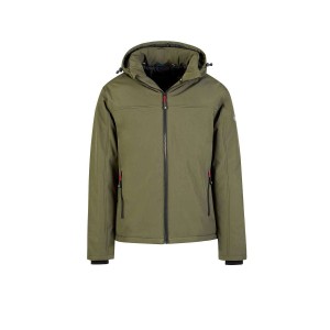 Softshell winterjas Bengt olijfgroen