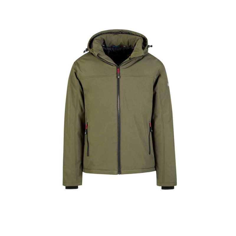 Softshell winterjas Bengt olijfgroen