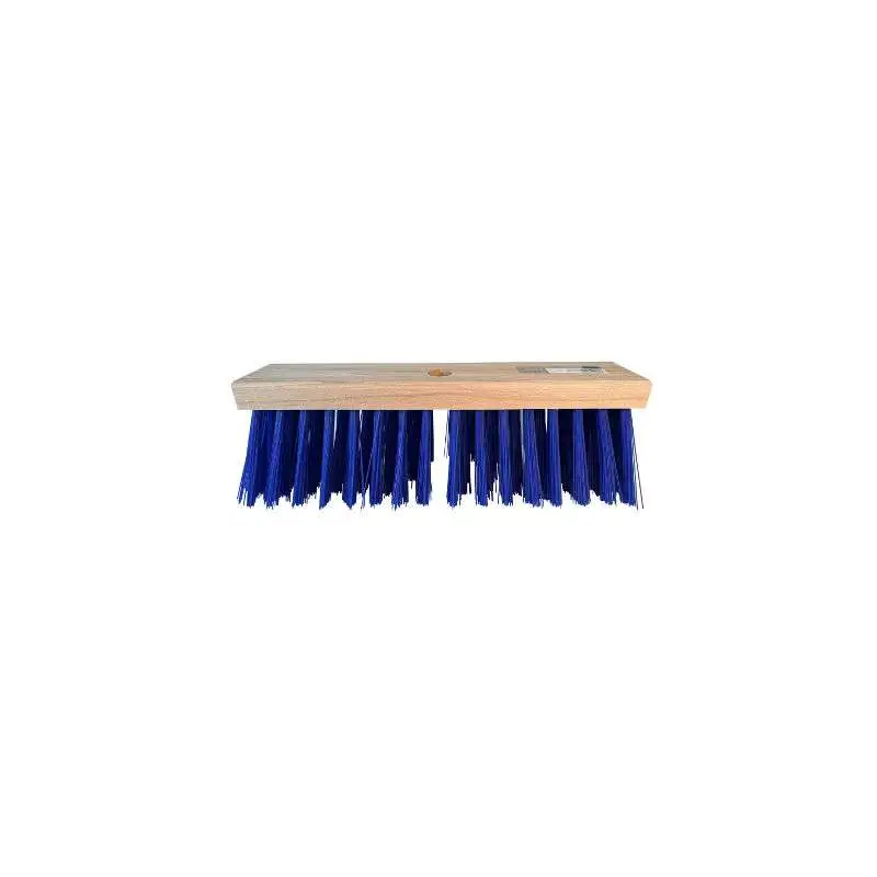 Stalbezem PVC blauw 36 cm