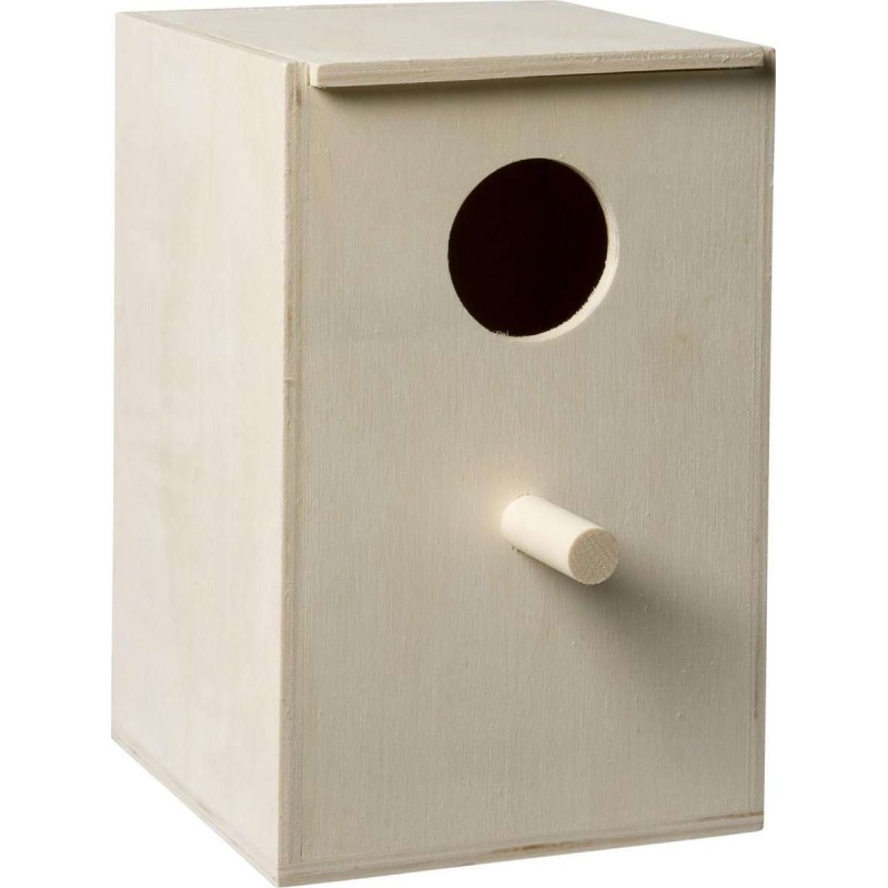 Houten broedkast staand 14,5x14,5x22,5 cm