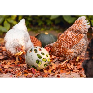 Kippen snackbal grijs 15cm