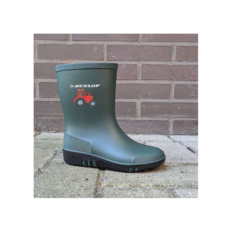 Dunlop mini kinderlaars groen/zwart