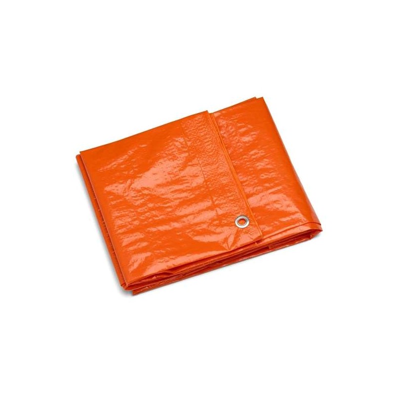 Dekkleed met koord 100gr oranje 4 x 6 meter