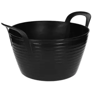 Flexibele mand zwart 12 liter