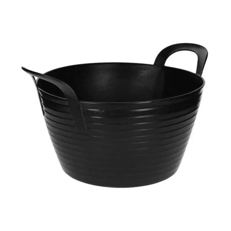Flexibele mand zwart 12 liter