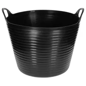 Flexibele mand zwart 28 liter