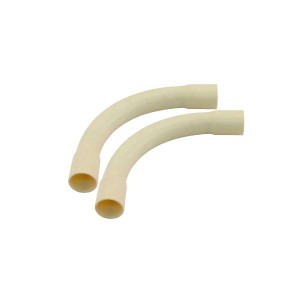 PVC Bocht 5/8" 16mm geel 2st