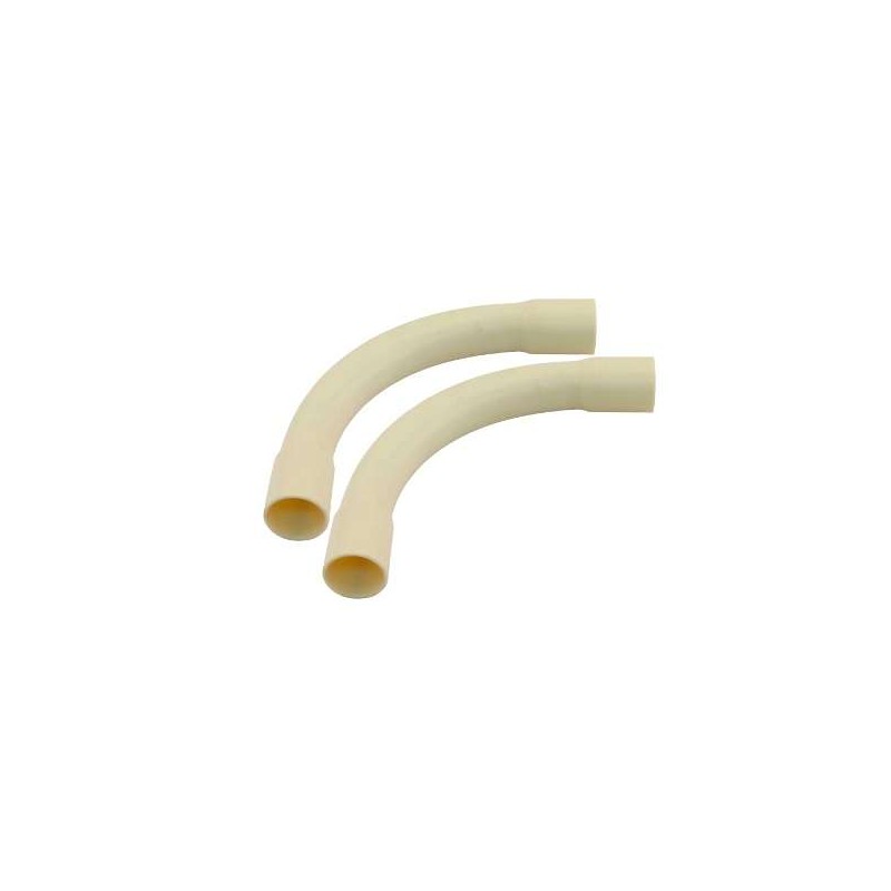 PVC Bocht 5/8" 16mm geel 2st