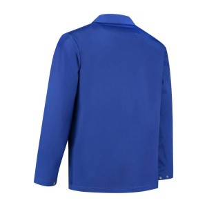Werkjasje food kort korenblauw