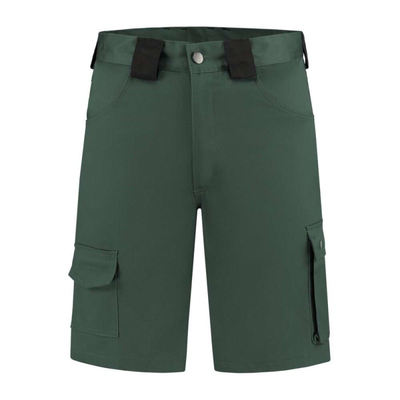 Bermuda Katoen/Polyester flessengroen/zwart