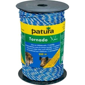 Tornado XL kunststofdraad blauw wit 200 meter