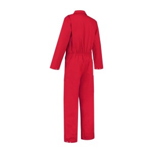 Kinderoverall katoen rood