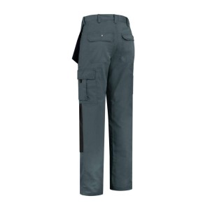 Werkbroek Oxford polyester/katoen grijs/zwart