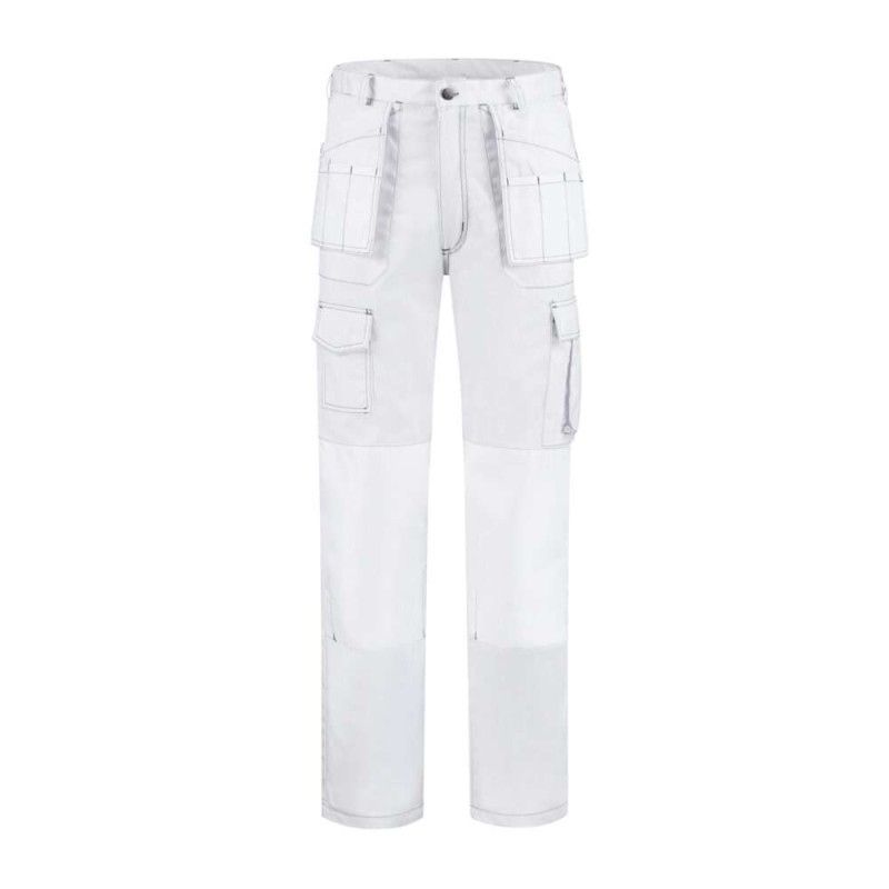 Werkbroek Oxford polyester/katoen wit