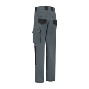 Kinder werkbroek katoen/polyester grijs/zwart