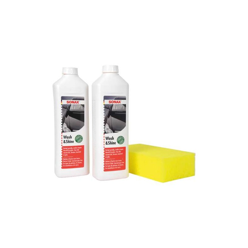 Sonax Wash en shine 2 x 500ml met spons