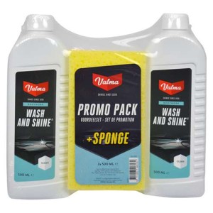 Valma Wash and Shine met spons 2 x 500ml