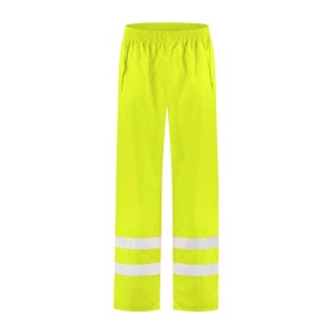 Regenbroek Oxford high visibility geel