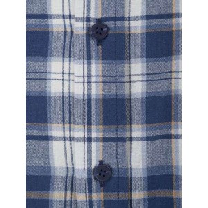 Blouse katoen korte mouw Farsund blauw