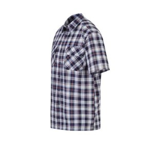 Blouse katoen korte mouw Farsund blauw/rood/wit