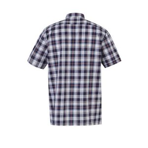 Blouse katoen korte mouw Farsund blauw/rood/wit