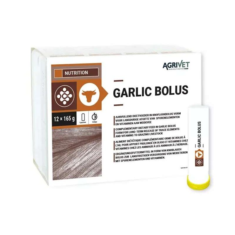 Agrivet Garlic Bolus 12 x 165gr