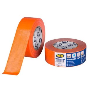 Duct tape / reparatietape Pro oranje 48mm x 50m
