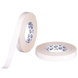 Dubbelzijdig papier tape wit 19mm x 50m