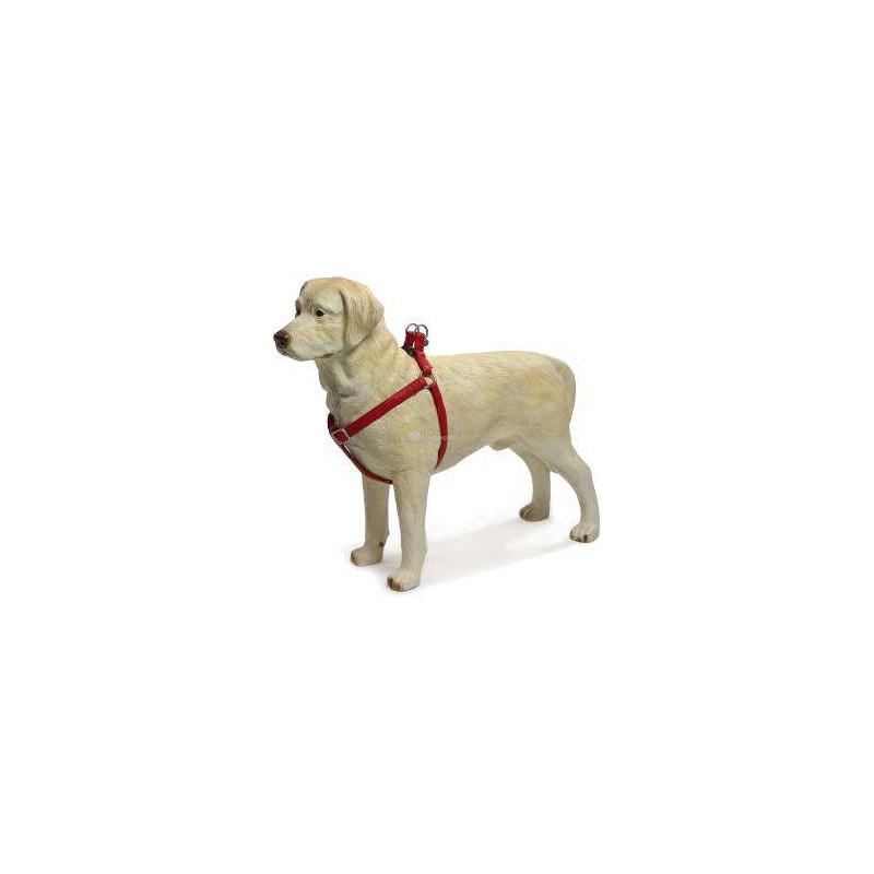 Hondentuig Mac Leather rood 50-75 cm