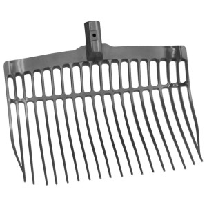 Mestvork zonder steel Grijs