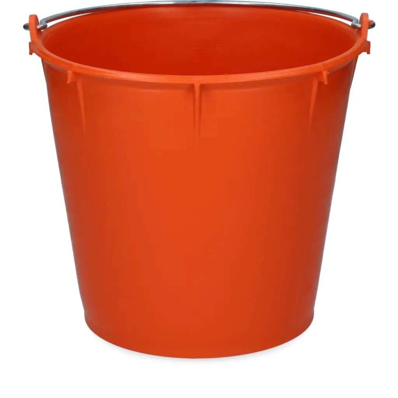 Emmer met beugel oranje 7 liter