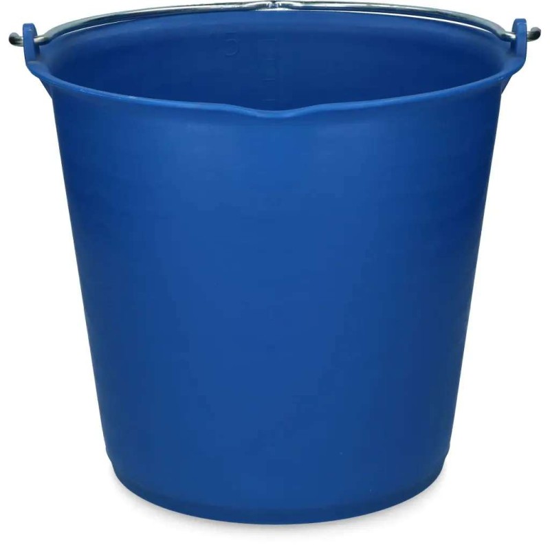 Emmer met schenktuit donkerblauw 15 liter