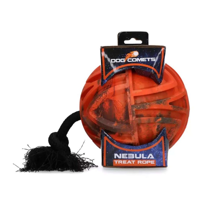 Hondenspeeltje Dog Comets nebula treat rope oranje
