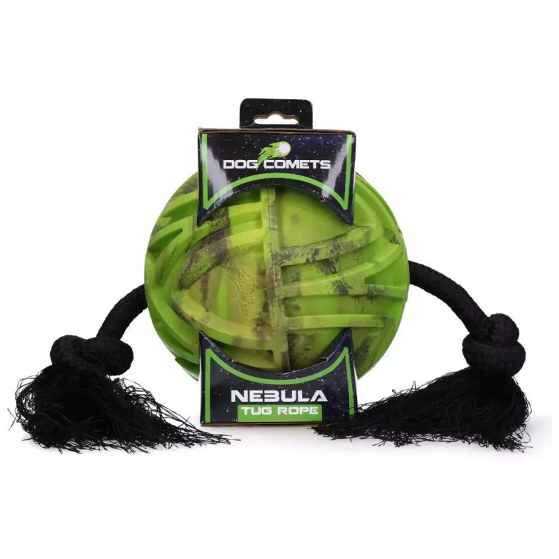 Hondenspeeltje Dog Comets nebula tug rope groen