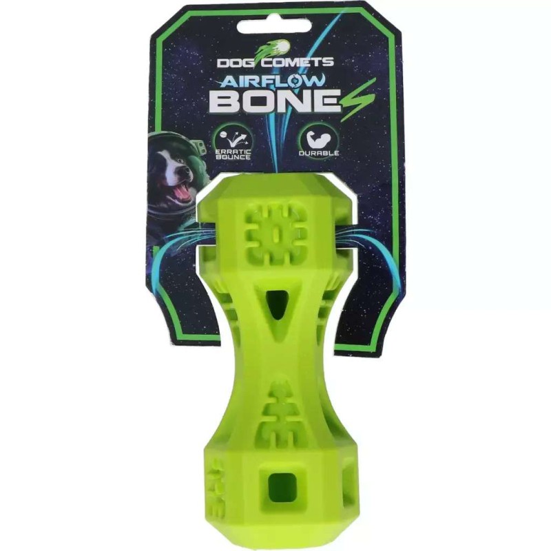 Hondenspeeltje Dog Comets airflow bone groen small