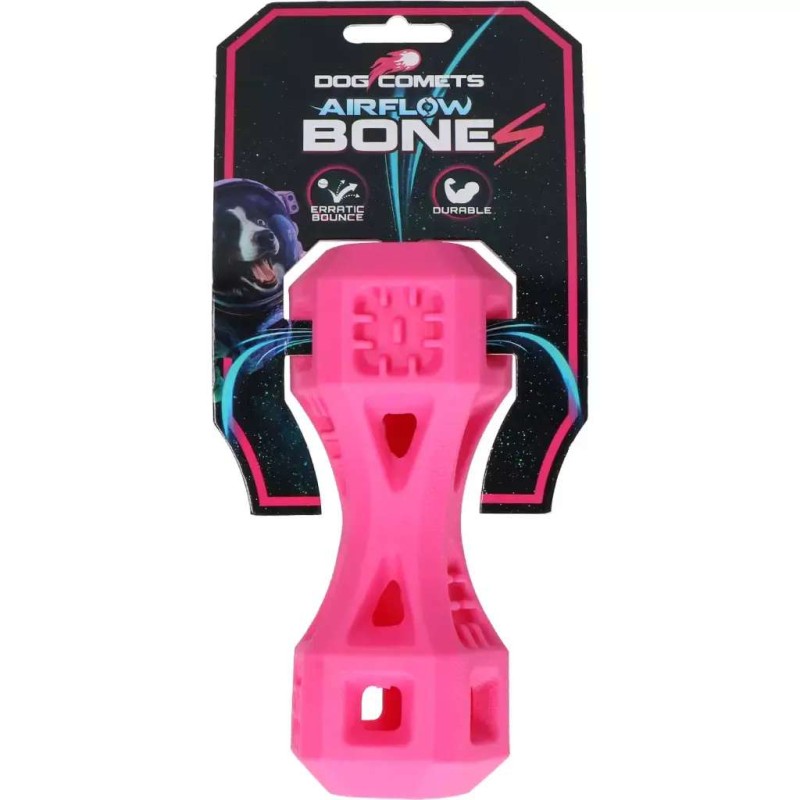 Hondenspeeltje Dog Comets airflow bone roze small