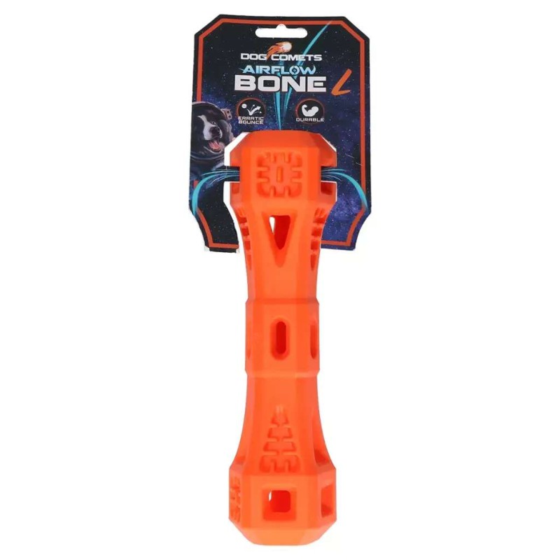 Hondenspeeltje Dog Comets airflow bone oranje large