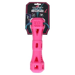 Hondenspeeltje Dog Comets airflow bone roze large