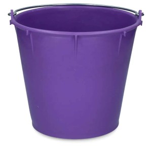 Emmer met beugel paars 7 liter
